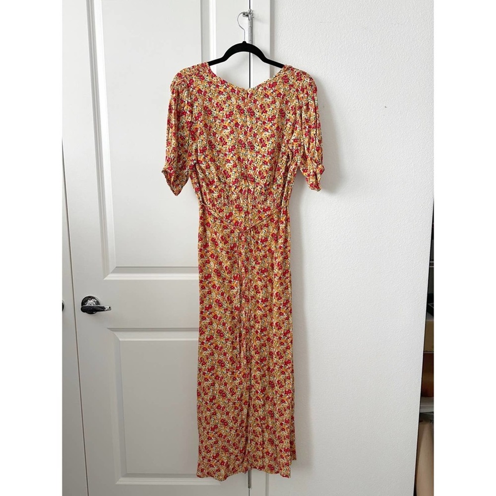 Faithfull the Brand Yellow Floral Midi Dress - Picture 5 of 12